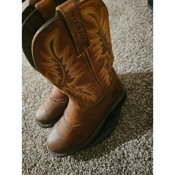Justin Stampede Western Cowboy Men’s Work Boots Size 8 D main image 4